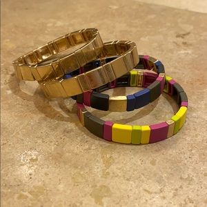Stacking bracelets set of 4